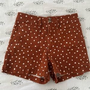 Madewell Polka Dots High Waisted Shorts